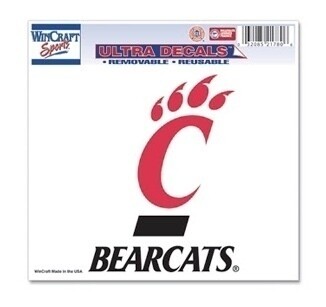Cincinnati Bearcats 4.5" x 5.75" Ultra Decal