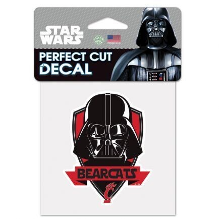 Cincinnati Bearcats Darth Vader 4" x 4" Perfect Cut Color Decal