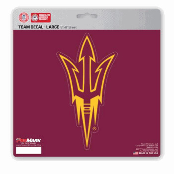 Arizona State Sun Devils 8" x 8" Large Team Color Cutout Decal