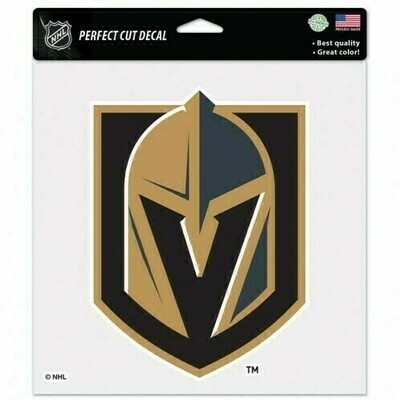 Vegas Golden Knights 8" x 8" Perfect Cut Color Decal
