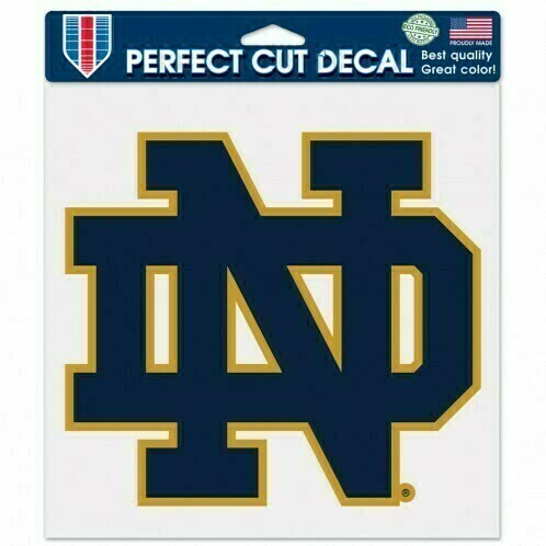 Notre Dame Fighting Irish 8" x 8" Perfect Cut Color Decal