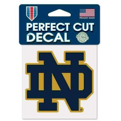 Notre Dame Fighting Irish Logo 4" x 4" Perfect Cut Color Decal