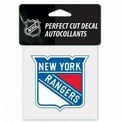 New York Rangers 4" x 4" Perfect Cut Color Decal