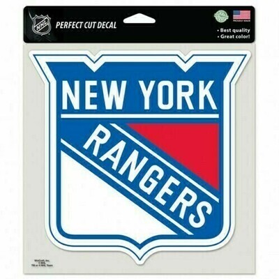 New York Rangers 8" x 8" Perfect Cut Color Decal