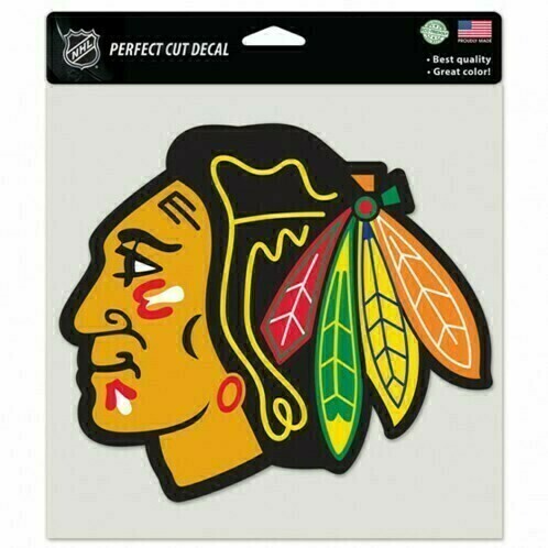 Chicago Blackhawks 8" x 8" Perfect Cut Color Decal