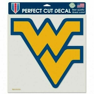West Virginia Mountaineers 8" x 8" Perfect Cut Color Decal