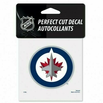 Winnipeg Jets 4" x 4" Perfect Cut Color Decal