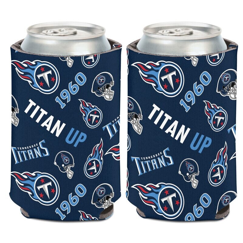 Tennessee Titans "Titan Up" 12 Ounce Can Cooler Koozie