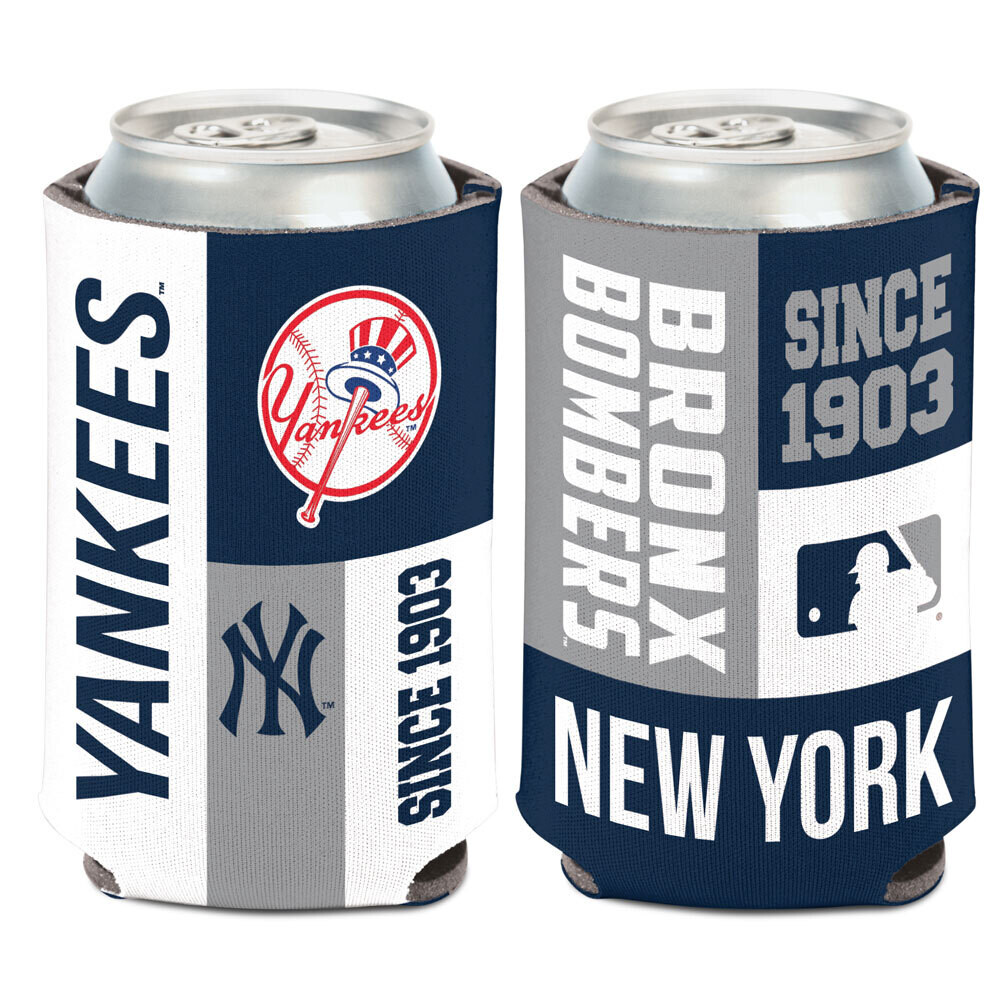 Metal Beer Koozie New York Yankees