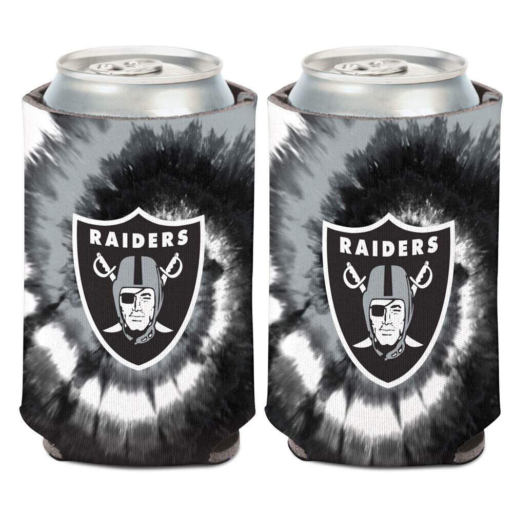 Las Vegas Raiders Tie Dye 12 Ounce Can Cooler Koozie