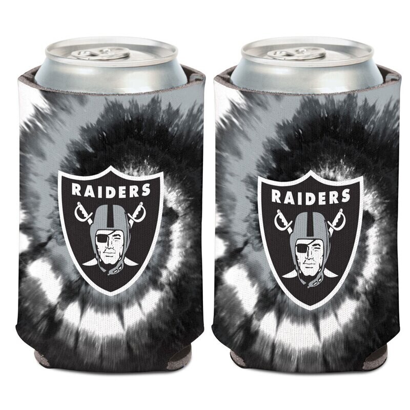 Las Vegas Raiders Tie Dye 12 Ounce Can Cooler Koozie