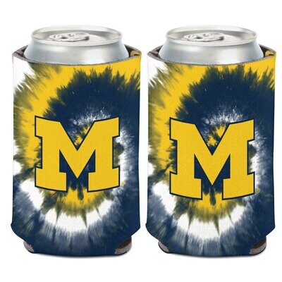Michigan Wolverines Tie Dye 12 Ounce Can Cooler Koozie