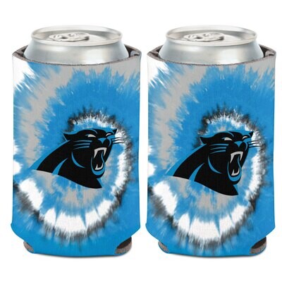 Carolina Panthers Tie Dye 12 Ounce Can Cooler Koozie Carolina Panthers Tie Dye 12 Ounce Can Cooler Koozie