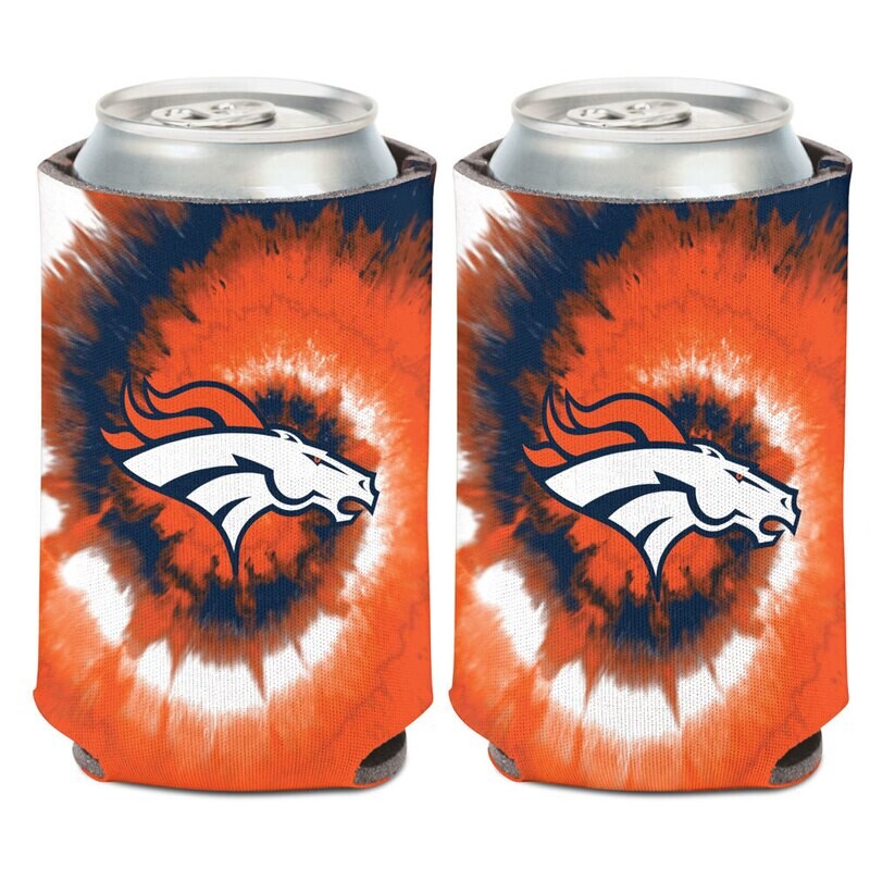 Denver Broncos Tie Dye 12 Ounce Can Cooler Koozie