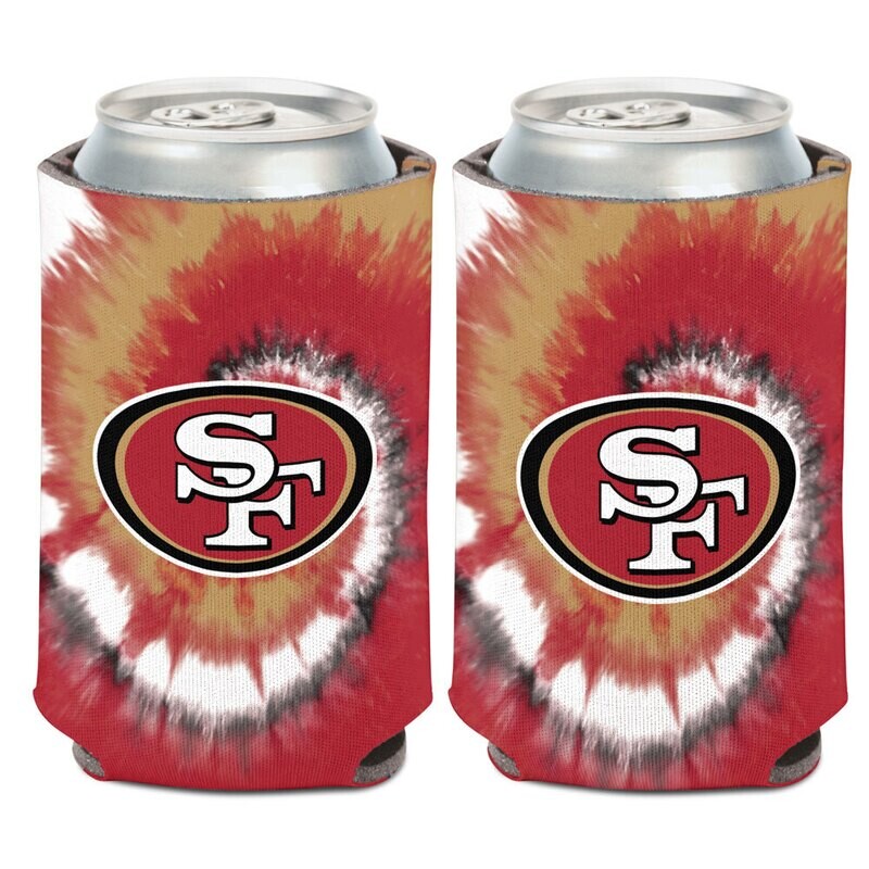 San Francisco 49ers Tie Dye 12 Ounce Can Cooler Koozie