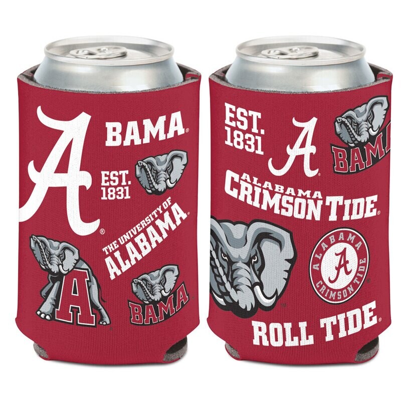 Alabama Crimson Tide Established 12 Ounce Can Cooler Koozie