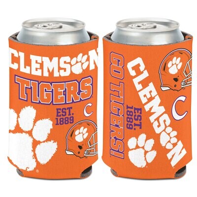 Clemson Tigers Established 12 Ounce Can Cooler Koozie