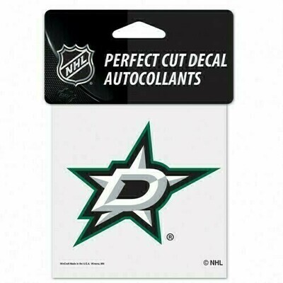 Dallas Stars 4" x 4" Perfect Cut Color Decal