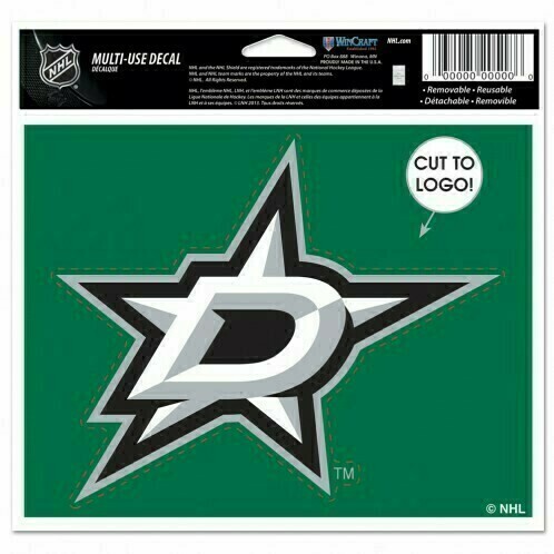 Dallas Stars 4.5" x 5.75" Multi-Use Decal Cut to Logo