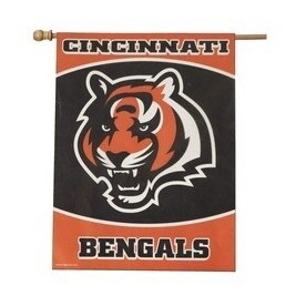 Cincinnati Bengals Logo 27" x 37" Vertical Flag