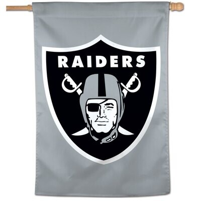 Las Vegas Raiders Grey 28" x 40" Vertical Flag