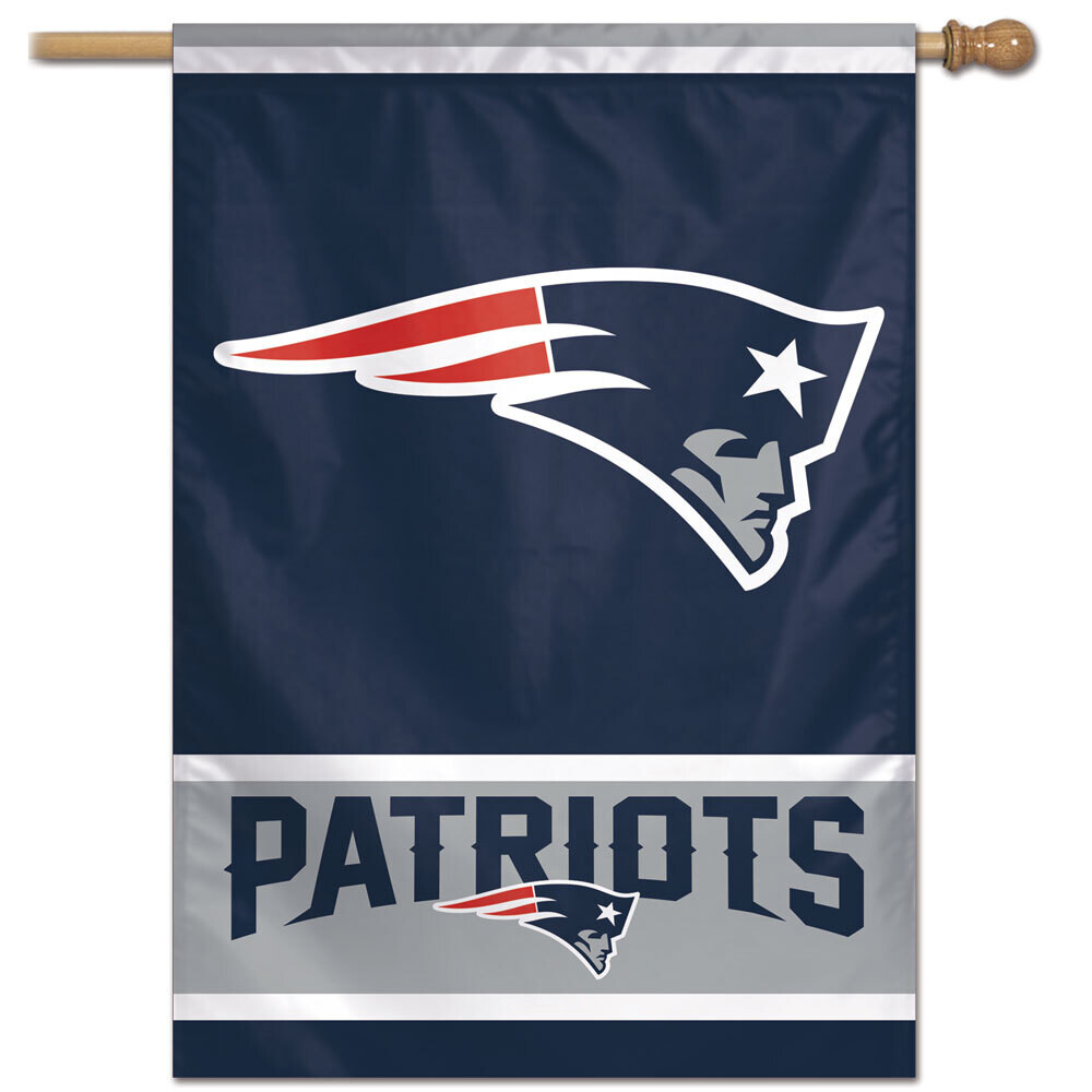New England Patriots Blue / Grey 28" x 40" Vertical Flag