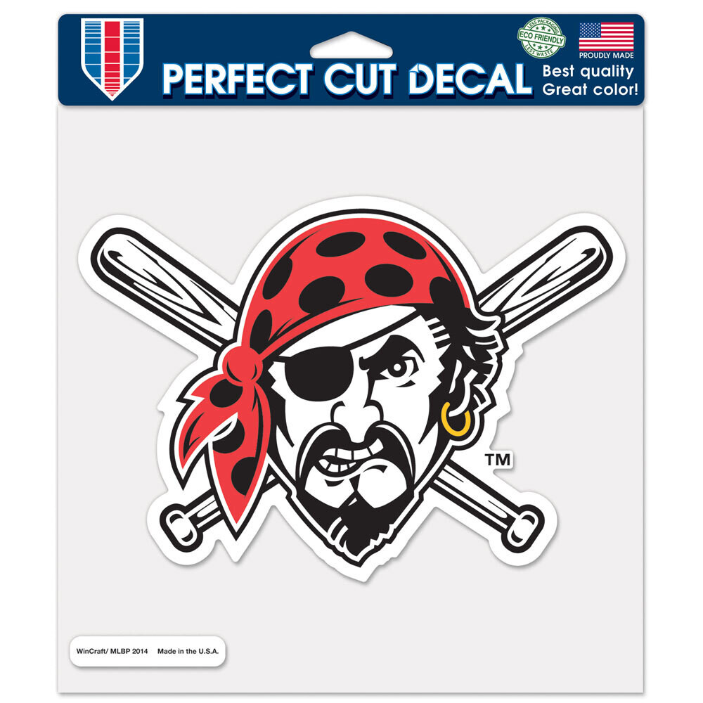 Pittsburgh Pirates 8" x 8" Perfect Cut Color Decal