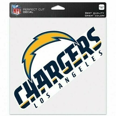 Los Angeles Chargers 8" x 8" Perfect Cut Color Decal