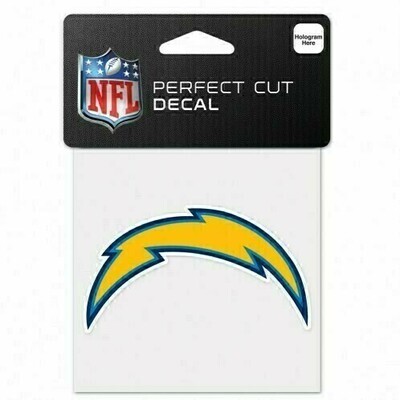 Los Angeles Chargers 4" x 4" Perfect Cut Color Decal