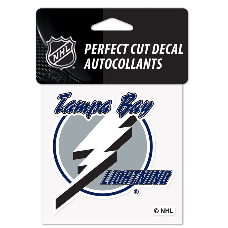 Tampa Bay Lightning 4" x 4" Perfect Cut Color Decal