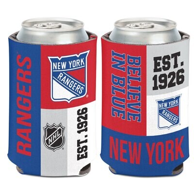 New York Rangers Believe In Blue 12 Ounce Can Cooler Koozie