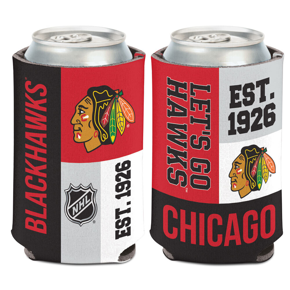 Chicago Blackhawks Established 12 Ounce Can Cooler Koozie