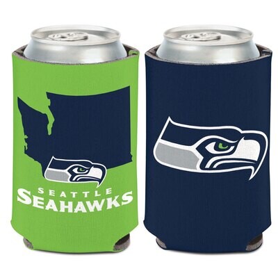 Seattle Seahawks State 12 Ounce Can Cooler Koozie