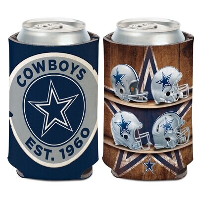 Dallas Cowboys Evolution 12 Ounce Can Cooler Koozie