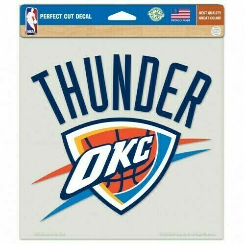 Oklahoma City Thunder 8" x 8" Perfect Cut Color Decal