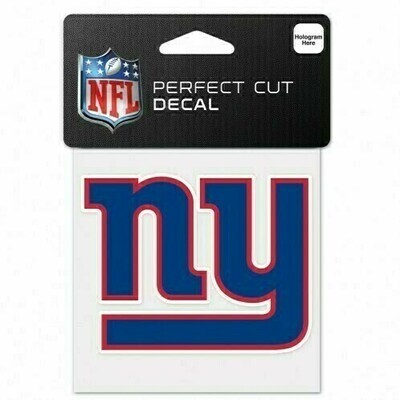 New York Giants Logo 4" x 4" Perfect Cut Color Decal