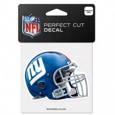 New York Giants Helmet 4" x 4" Perfect Cut Color Decal