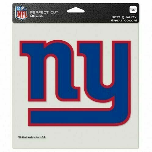 New York Giants 8" x 8" Perfect Cut Color Decal
