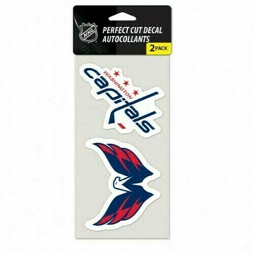 Washington Capitals 4" x 8" Perfect Cut 2 Piece Decal