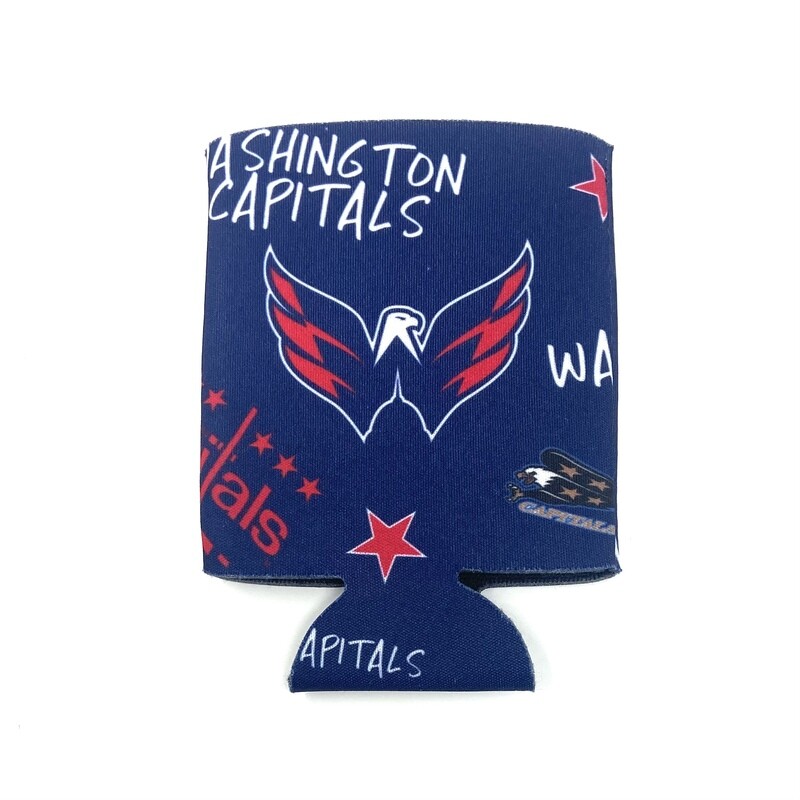 Washington Capitals Blue 12 Ounce Can Cooler Koozie