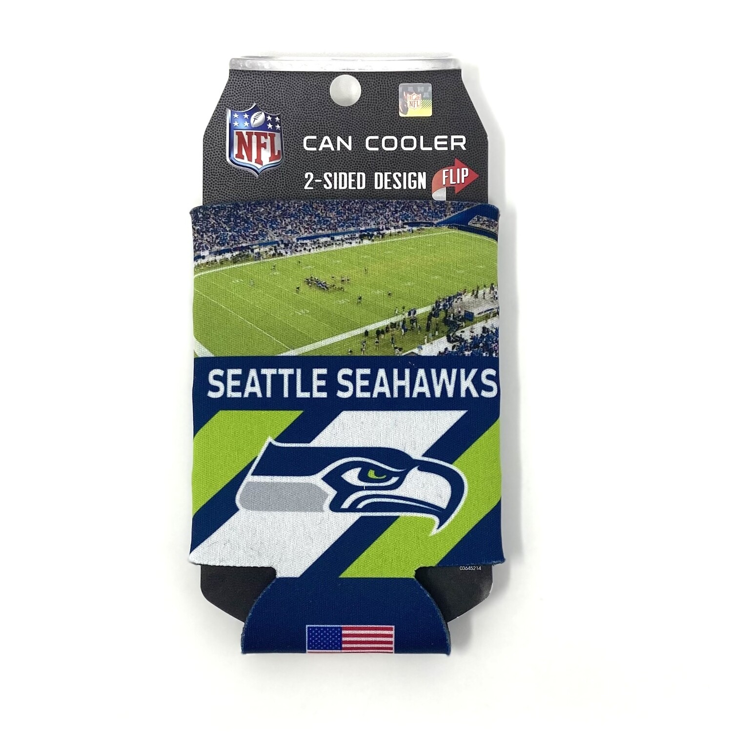 Seattle Seahawks Stadium 12 Ounce Can Cooler Koozie
