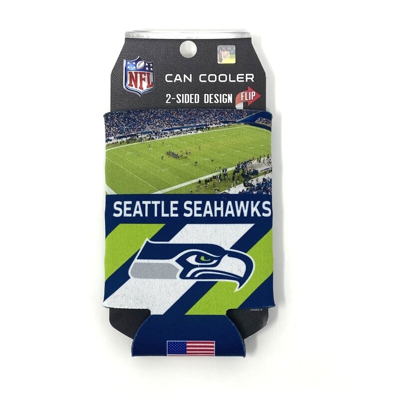 Seattle Seahawks Stadium 12 Ounce Can Cooler Koozie