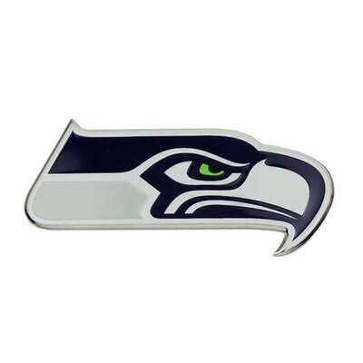 Seattle Seahawks 3.25" x 3.25" Aluminum Color Team Emblem