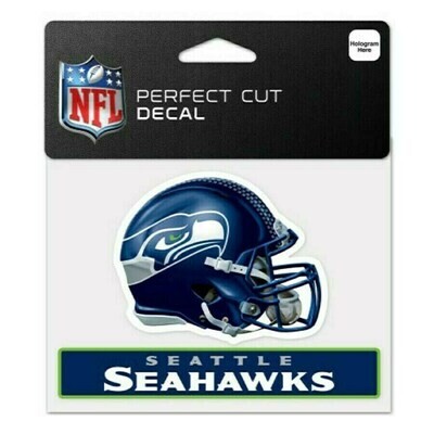 Seattle Seahawks 4" x 5" Perfect Cut Color Decal