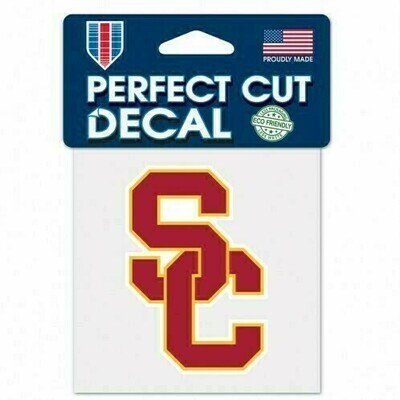 USC Trojans 4" x 4" Perfect Cut Color Decal