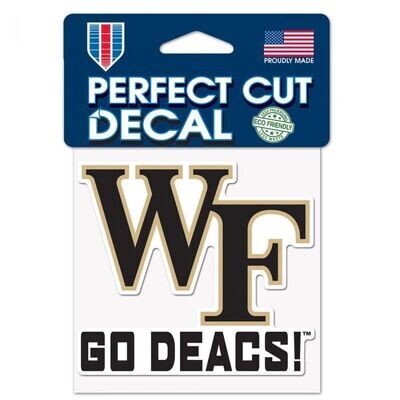 Wake Forest Demon Deacons 4" x 4" Perfect Cut Color Decal