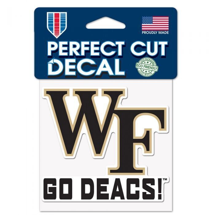 Wake Forest Demon Deacons 4" x 4" Perfect Cut Color Decal