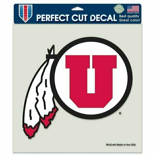 Utah Utes 8" x 8" Perfect Cut Color Decal