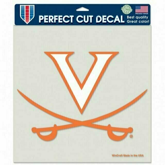 Virginia Cavaliers 8" x 8" Perfect Cut Color Decal