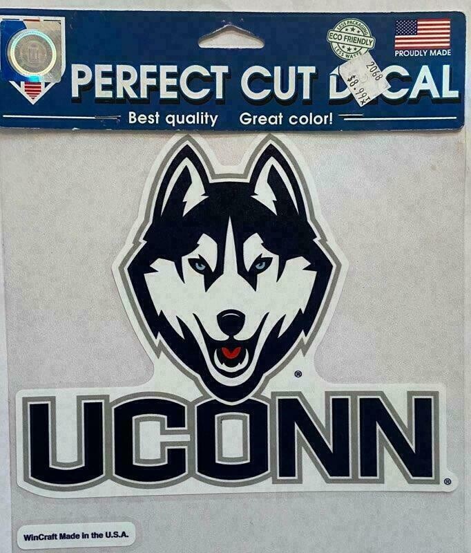 UConn Huskies Logo 8" x 8" Perfect Cut Color Decal
